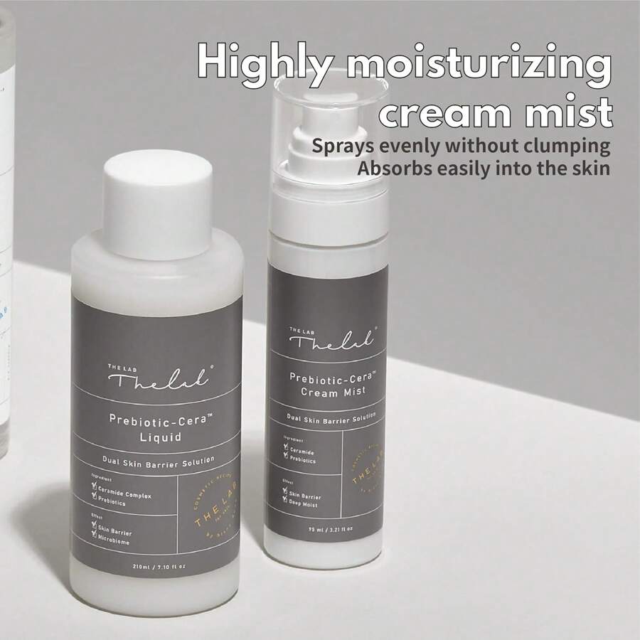 THE LAB by Blanc Doux Prebiotic-Cera Cream Mist 95ml/Dual Skin Barrier Solution - Ceramide Complex, Prebiotics, Deep Moisturizing