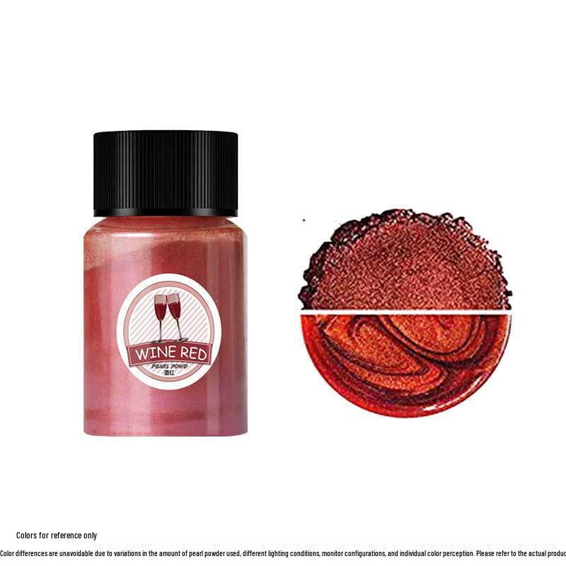 Mermaid Slime & Epoxy Mica Powder - 30 Colors Pearlescent Crystal Clay in Large Bottle