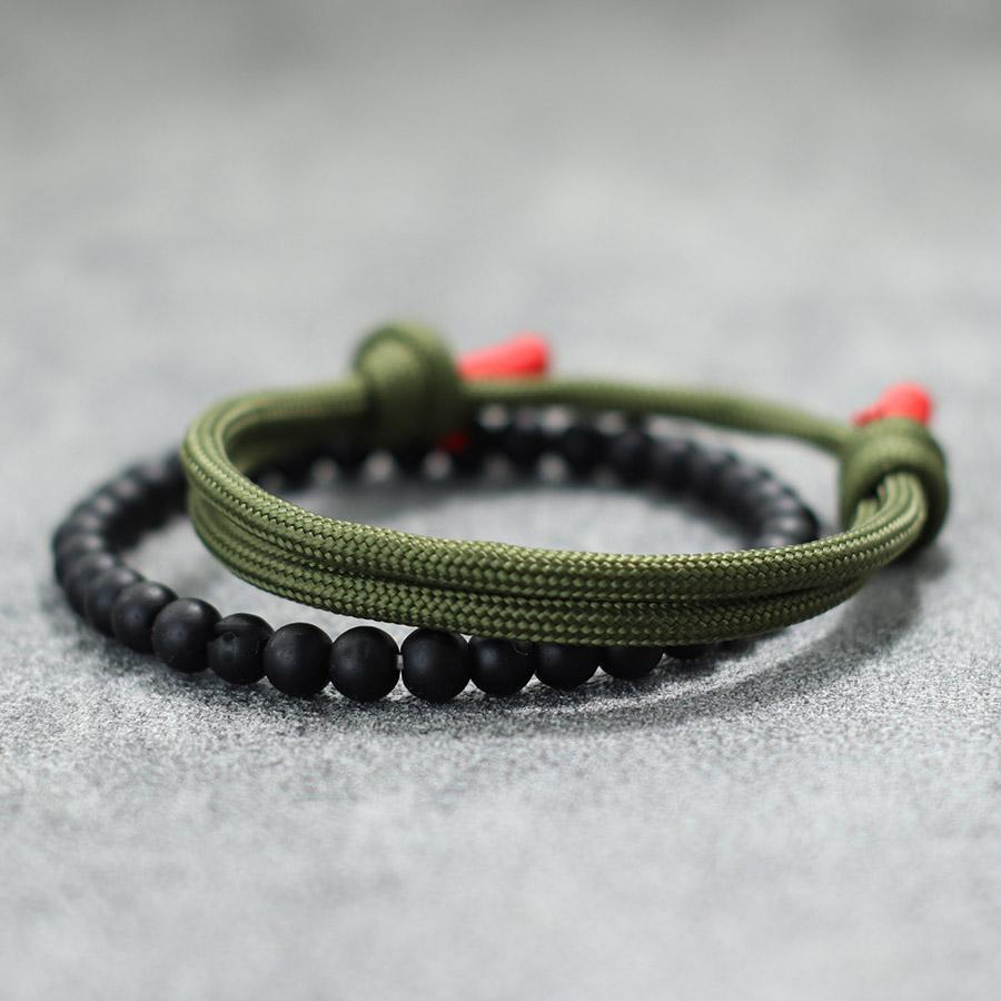 Noter Fashion 2Pcs Men Bracelet Set 2026 Handmade Sliding Adjustable Paracord Braslet Summer Jewelry Surfer Nautical Braclet