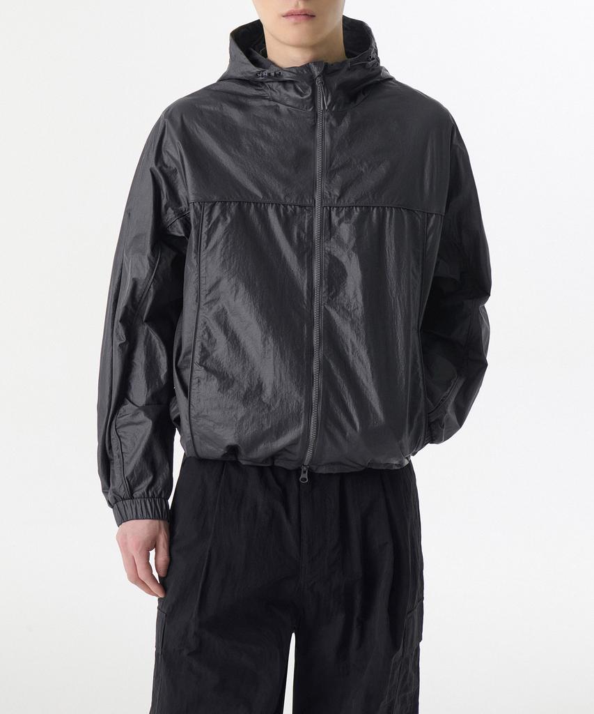 Musinsa Standard Glossy Crease Windbreaker Jacket [Grey]