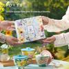 JOYYE Hand-Painted Floral Ceramic Mug Set