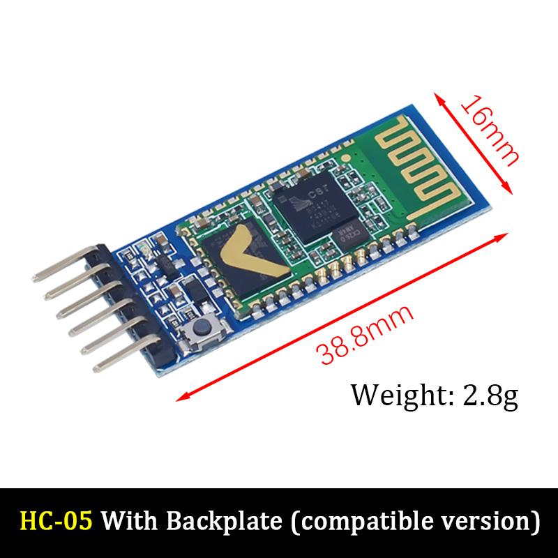 LIZAO HC-05 HC-06 Master-Slave 4Pin Anti-Reverse, Integrated Bluetooth Serial Pass-Through Module, Wireless Serial for Arduino