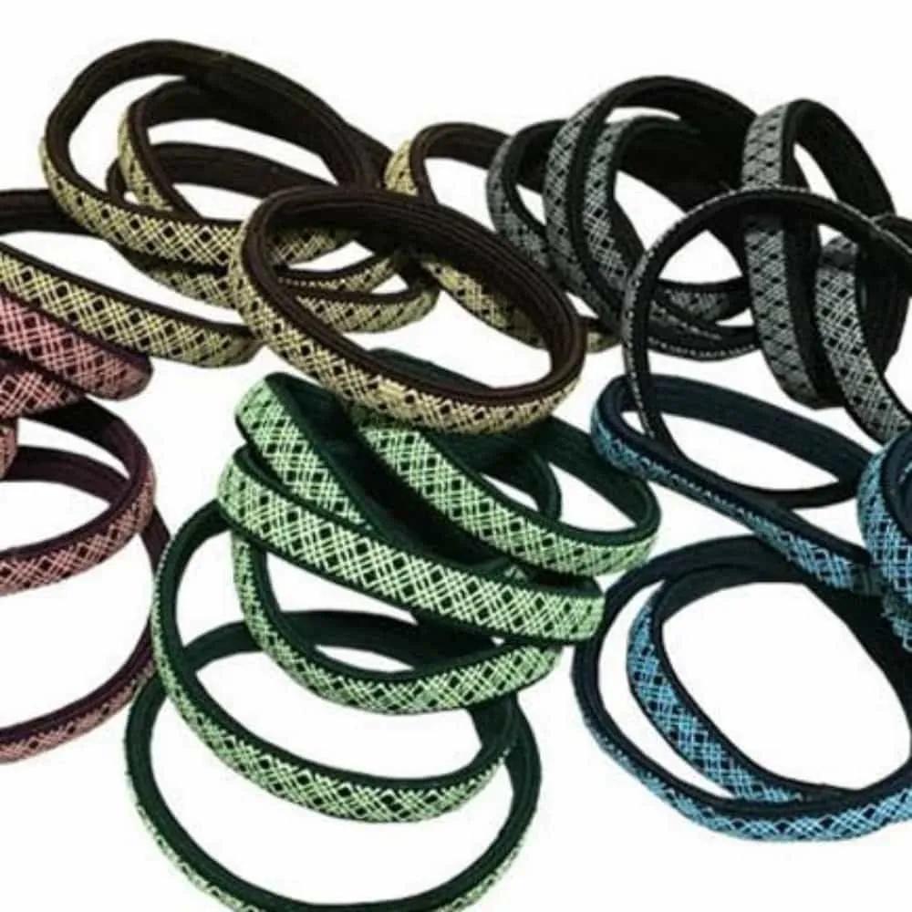 Checkered Flat Rubber Bands 30p Hair Ties Hair Rubber Bands Rubber Bands