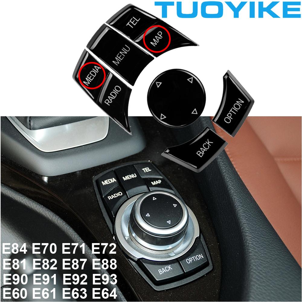 AAAQT1 Car Interior Console CIC i-Drive Multimedia Control Button For BMW 1 3 5-Series X1 E84 X5 X6 E70 E71 E81 E82 E90 E91 E92 E60 E61