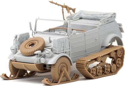 GSI Creos Monmodel 1/35 Scale German Pkw.K1 Kubelwagen Type 155 Half-Track Plastic Model MVS018 (Military Vehicle)