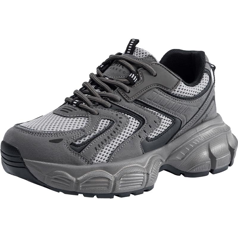 ZHR Women s Casual Mesh Thick Sole Dad Shoes EU 39 темно серый
