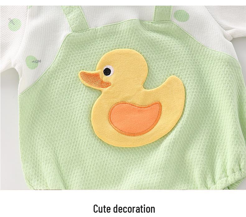 Popular Infant Spring/Autumn Bodysuit: Class A Outfits for Boys & Girls - Newborn Crawling Wear