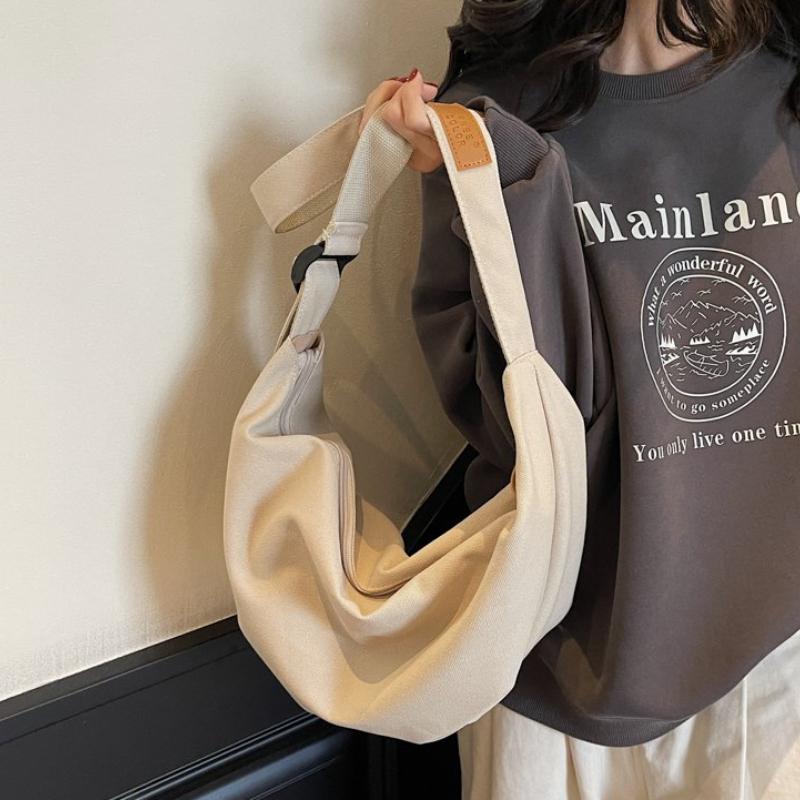 2026 New Shoulder Bag for Women, Large Capacity Versatile Commuting Tote Bag, Student Class Handbag, Lightweight Canvas Bag