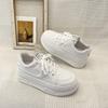 Platform White Shoes Women's New Summer Breathable Women's Shoes Versatile with Skirts Muffin Heightening Board Shoes Women