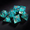 Cusdie Unique DND Dice Sharp Edges D4 D6 D8 D10 D% D12 D20 Polyhedral Dice Set for Dungeons&Dragons Tabletop Role Playing Games