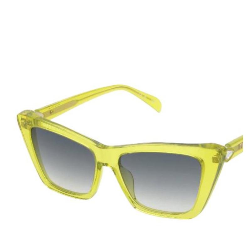 TOUS Brand Design Acetate Square Sunglasses Women's Yellow M190605478004