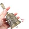 Cluoling Hand Bell, Table Bell, Dinner Bell, Retro Style, Metal, Hand-Mounted Bell, Restaurant Supplies, Festival Supplies, Percussion Instrument, Cal