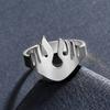 My Shape Punk Flame Rings for Women Men Stainless Steel Gold Color Fire Shape Boys Hip Hop Finger Rings Party Jewelry Gifts Male