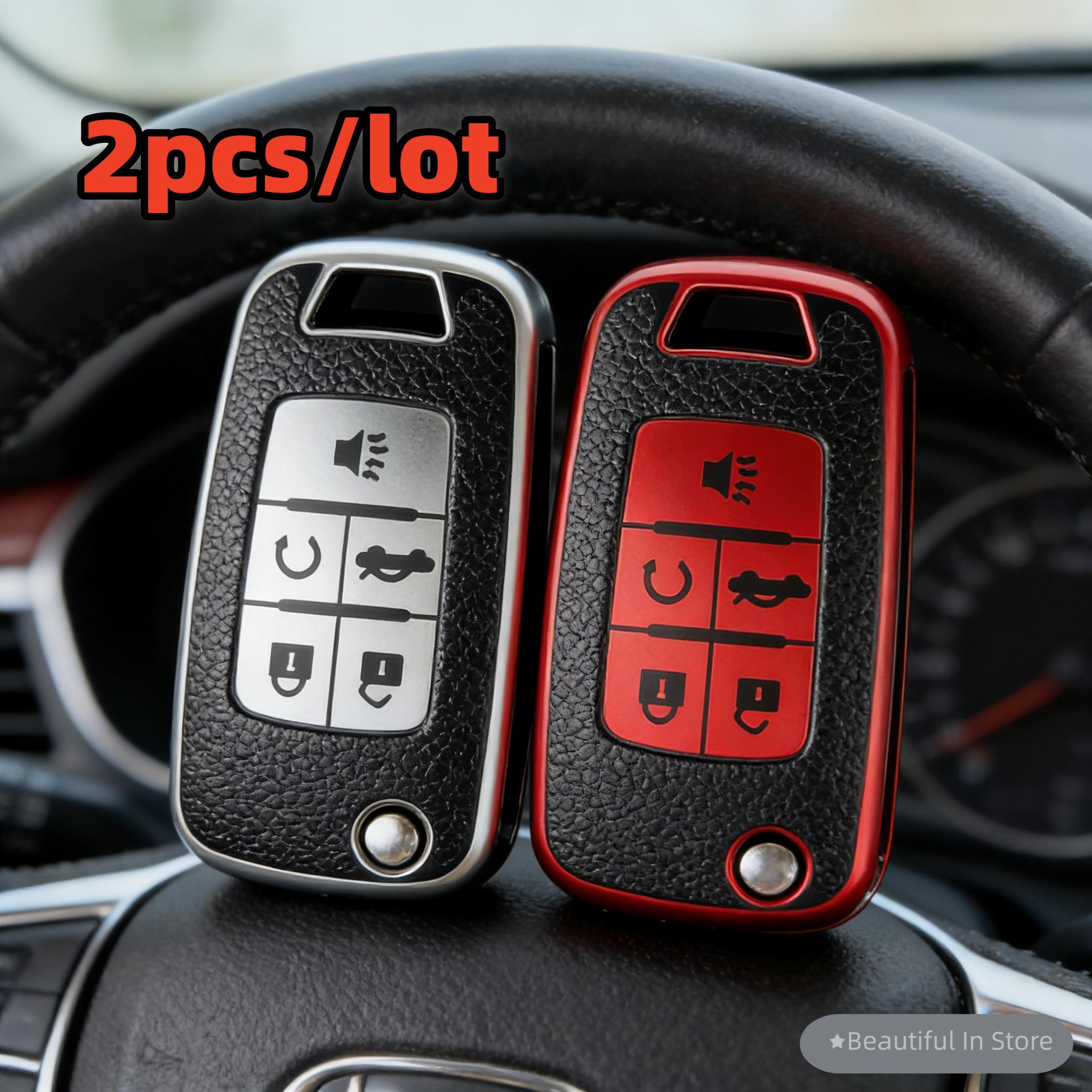 

2pcs car key case covers For Chevrolet Equinox Volt Cruze Impala Camaro Garna Yakista AVEO GMC Terrain красный черный
