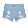 Women's Ripped Denim Shorts Sexy Low Waist Hollow   Hot Pants