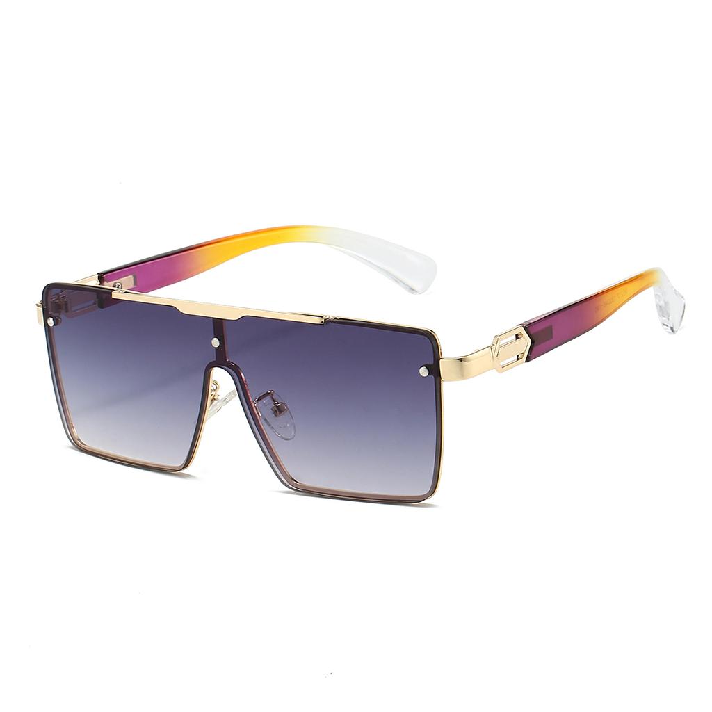 Oversize Square Sunglasses Women Fashion Gradient Multi-color Outdoor Shades Women Trendy Brand Design Casual Sun Glasses