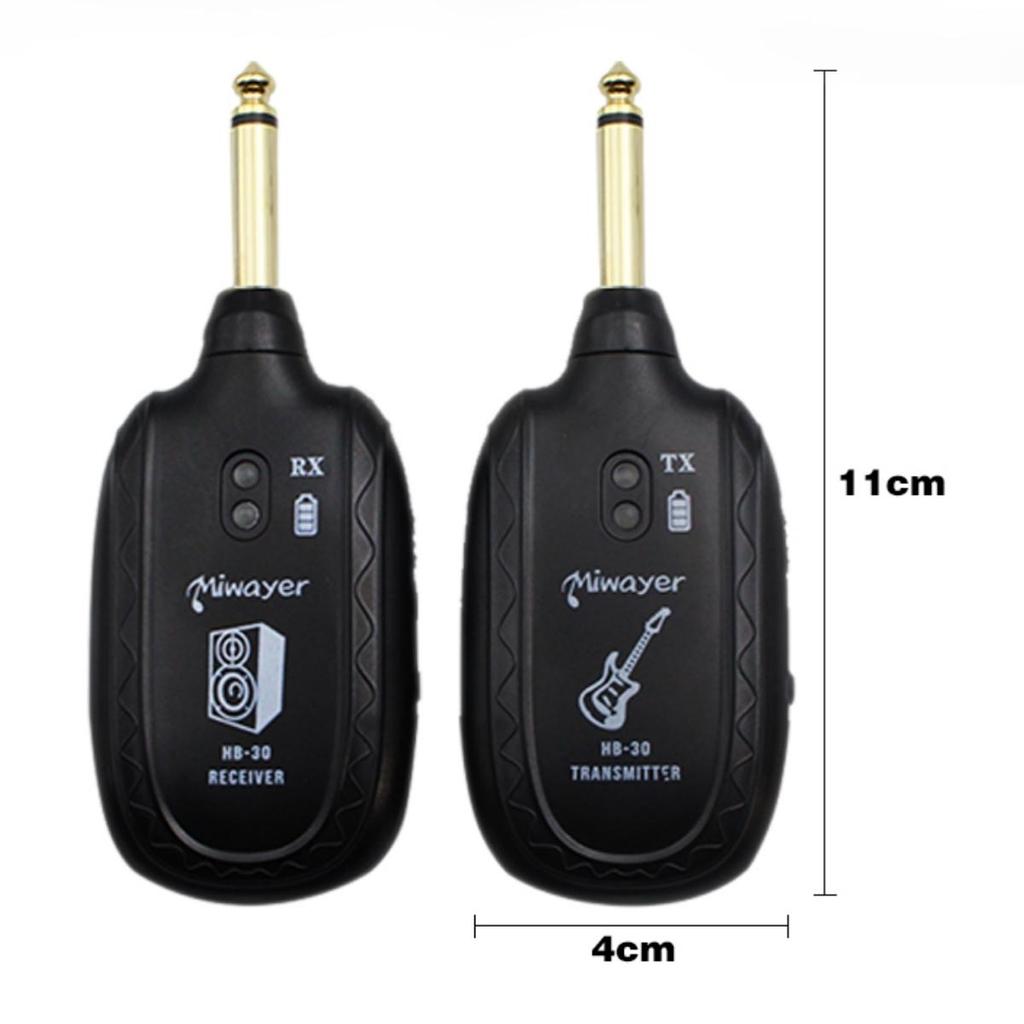Guitar Wireless System HB-30 UHF Transmitter Receiver for Electric Guitar Bass