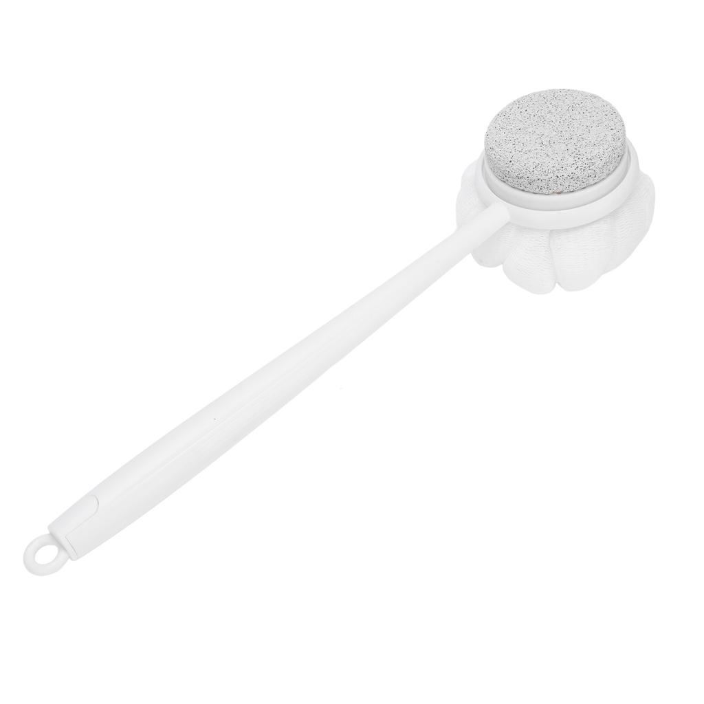 14.57in Shower Body Brush Bath Scrubber Pumice Stone and Shower Brush with Long Handle