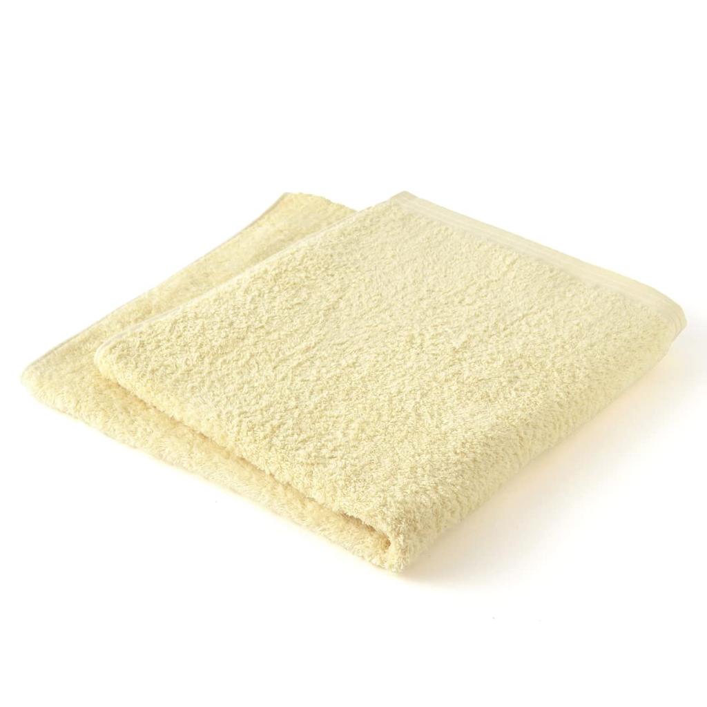 Hotman 1-Second Towel Bath Towel Yellow - Hotman Color Towel (18 Colors) - Made in Japan - 100% Cotton - Instant Absorption - Super Long Staple