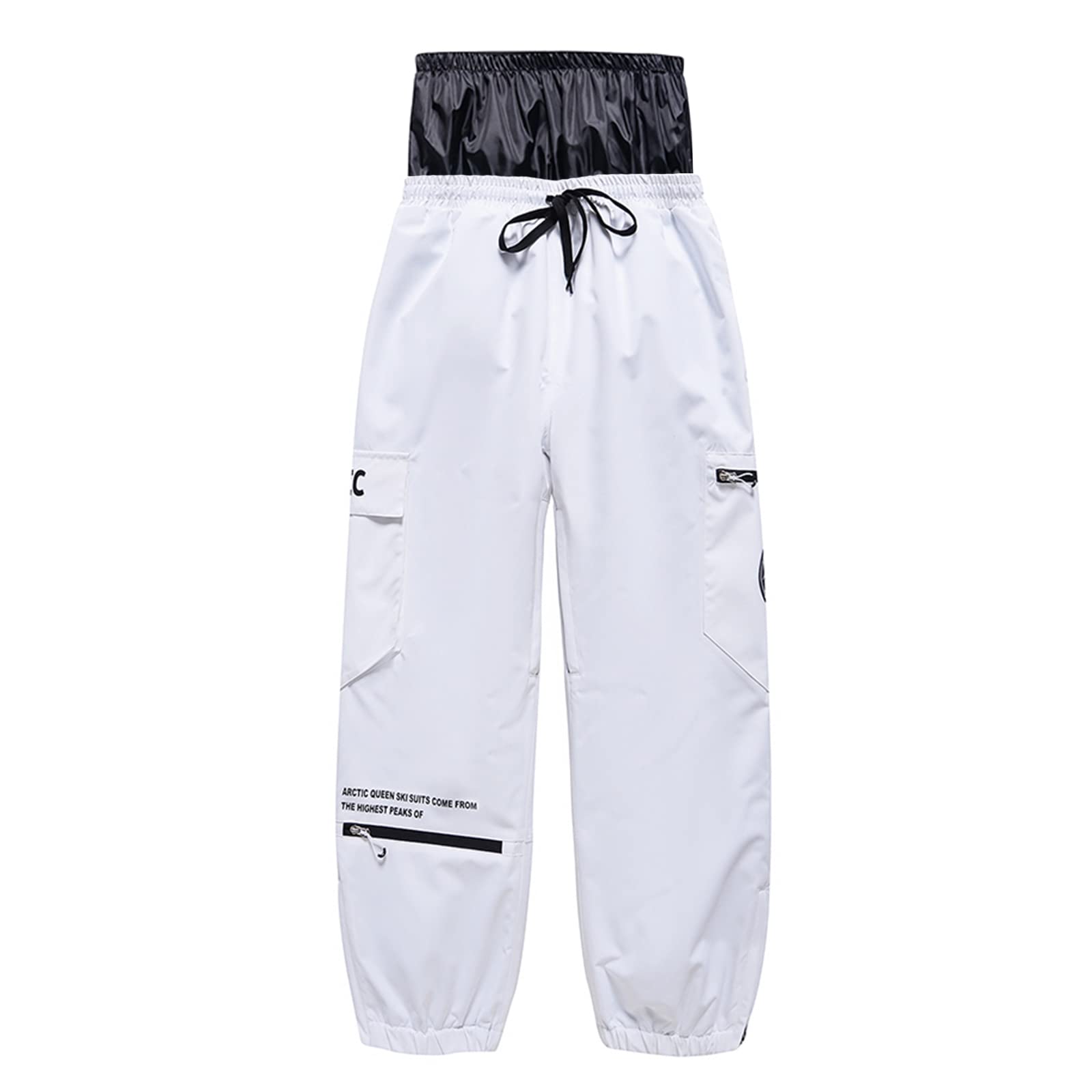 

Р у Р Сноубординг и Лыжи Идеально для Снега Снег Регулируемый Повседневный Сноубординг st1096 [Кос у] Одежда, Мужские Женские Брюки, Водоотталкивающие, белый