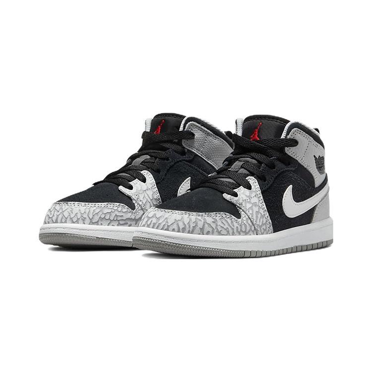 (PS) Air Jordan 1 Mid SE 'Elephant Toe' Kids' DM6215-016