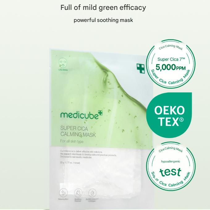 Medicube Super Cica Calming Mask 1 Sheet / 22g (3 Options)