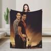 Twilight Saga Edward Bella Blanket Quality Soft Warm Throw Blanket Autumn Decorative Outdoor Aesthetic Bedspread