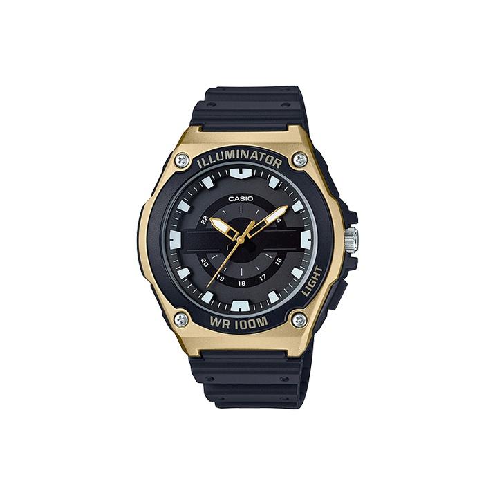 

Casio Youth Series Round Three-Hand Fashion Business Trendy Casual Retro Versatile Simple Classic Waterproof Quartz Movement Resin Strap MWC-100H-9A Brown Watch Case