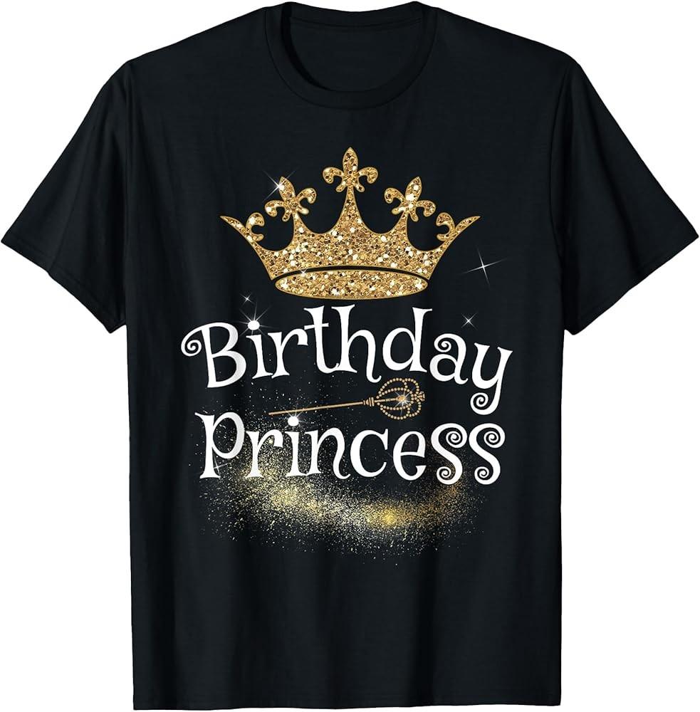 Sweet Birthday Girl Princess Crown Birthday Party T-Shirt Unisex T-Shirt XXL