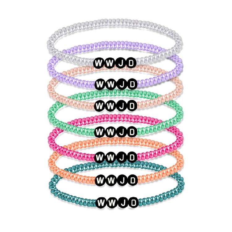 What Would Jesus Do Bracelets WWJD Beaded Bracelet Religious Gifts Bracelets