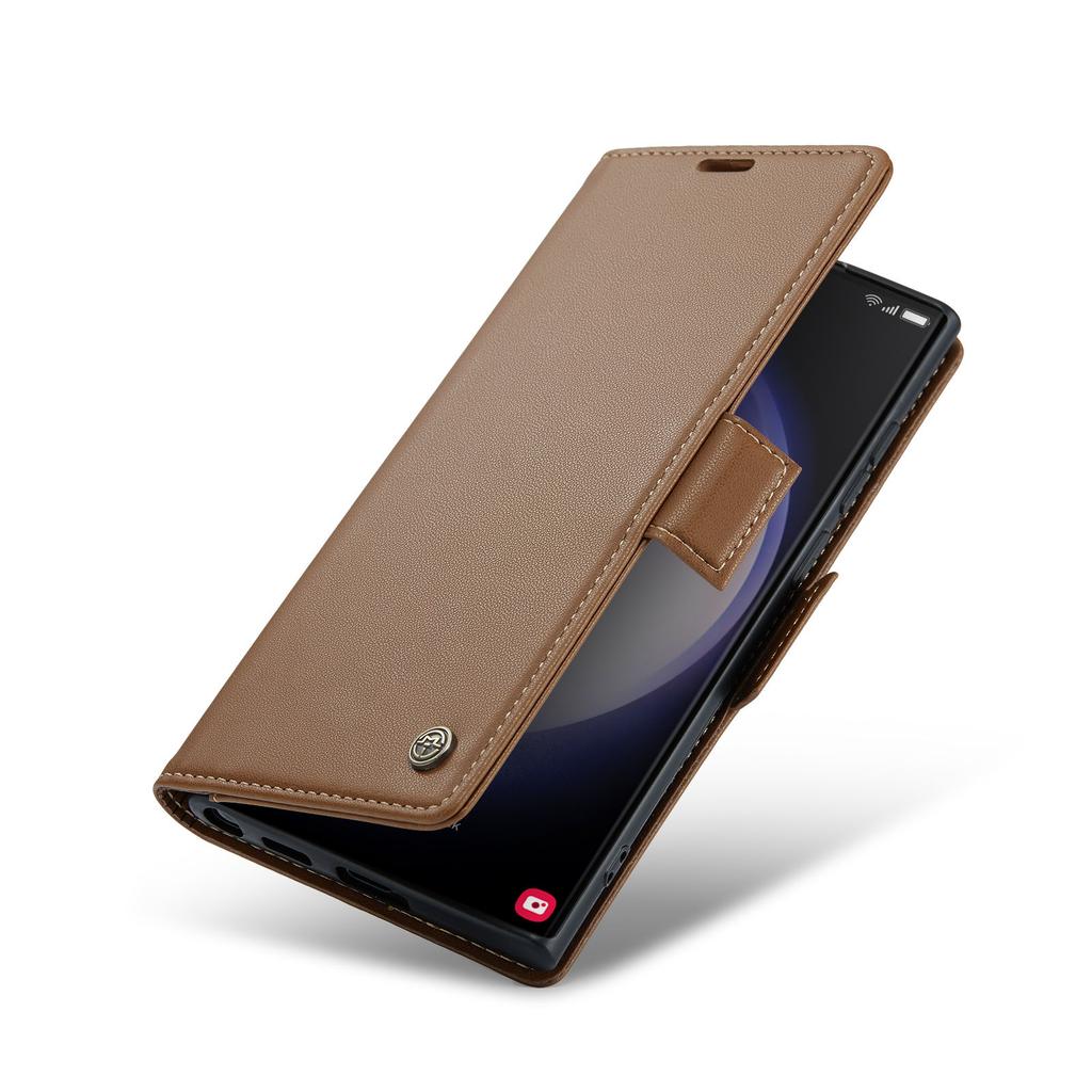 CaseMe for Samsung Galaxy S23 Ultra S22 Plus S21 S20 FE S10 Note 20 10 Leather Flip Wallet Case Magnetic Card Holder Phone Cover