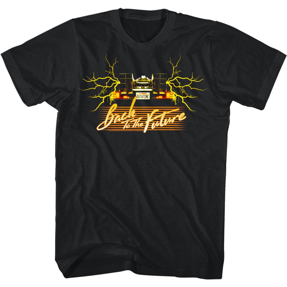 Back to The Future Lightning Fast DeLorean Men T Shirt XL