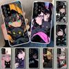 Anime Girls Cute Black Cat Phone Case Cover for Samsung Galaxy A12 A22 A32 A52 A72 A02S A51 A50S A31 A20S A10S Note 20 Ultra 10