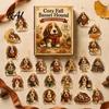 Autumn Theme Dog Decor 2026 Advent Calendar, 24-Days Christmas Countdown Calendar with 24 Festive Puppy Lover Box Ornament, 2D Acrylic Cartoon