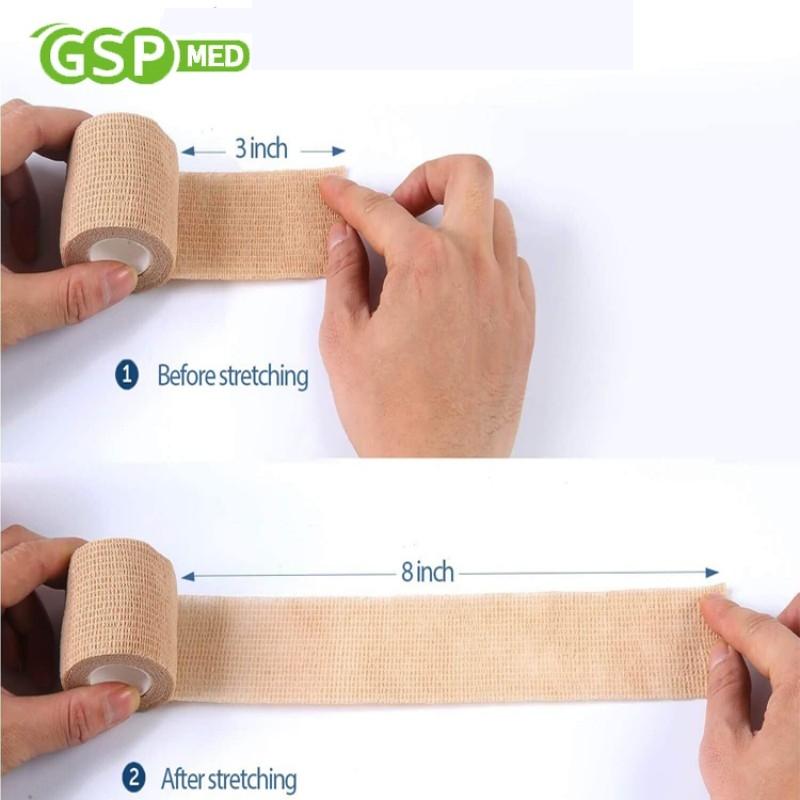 1Roll 2.5Cm Self Adhesive Elastic Bandage Sports Tattoo Kit Cohesive Tape Wrap Elastoplast For Injury Finger Wrist Ankle