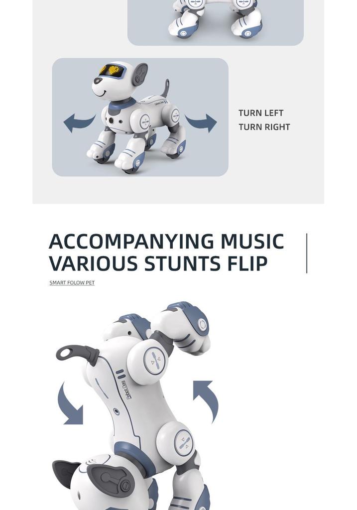 Smart Programmable Robot Dog: Interactive Touch-Responsive Electric Pet and Educational Toy