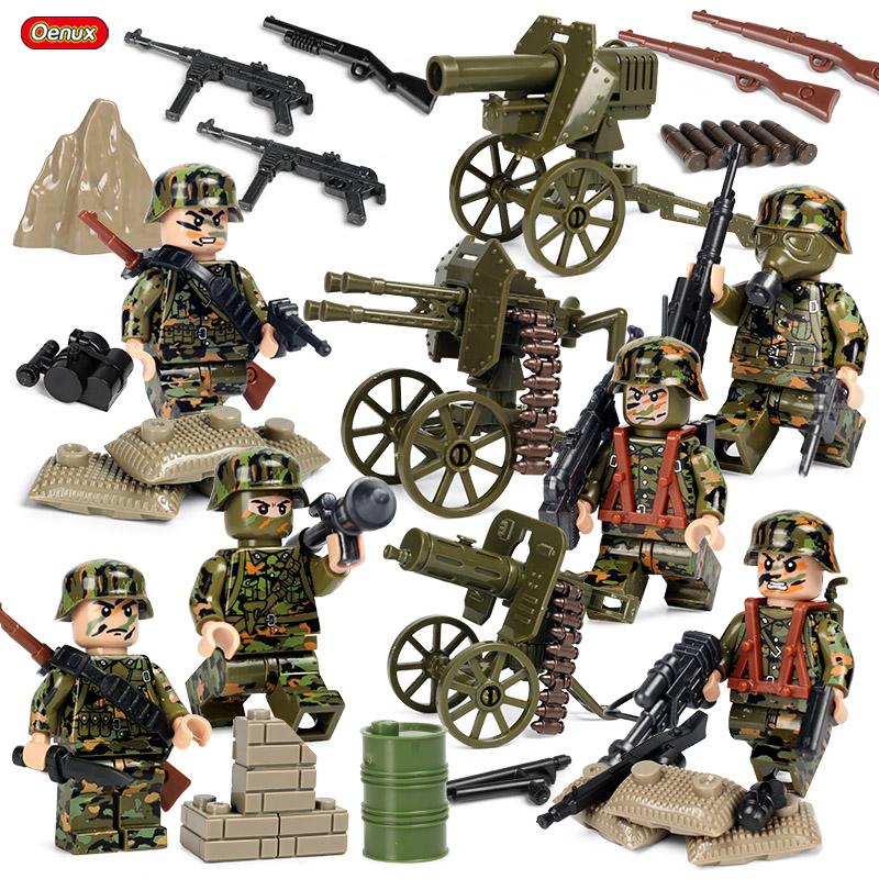 Nouvelles Mini Figurines de Soldats de l'Armée Russe Soviétique de la Seconde Guerre Mondiale Bloc de Construction Militaire Mini Le Bataille de Koursk Brique Bloc Militaire Jouet MOC