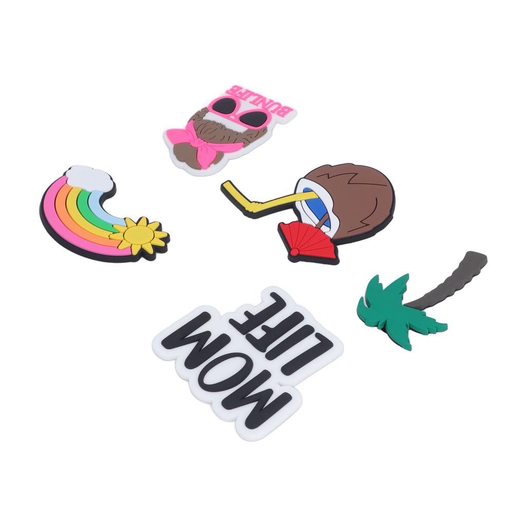 5pcs Beach Bag Decoration Coconut Tree Silicone Creative Insert Beach Bag Decorative Accessory for Handbag