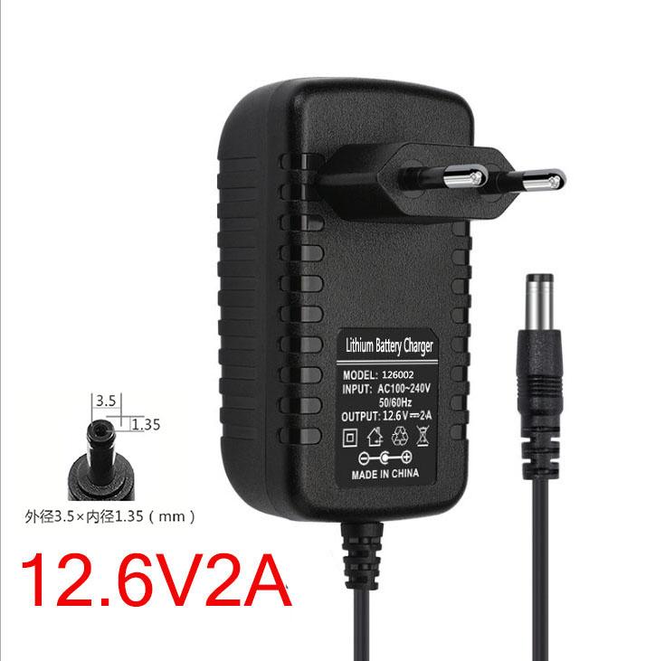 4.2V 8.4V 12.6V 16.8V 21V 2A DC 5.5mm Or 3.5mm Power Adapter Li-ion Red Charging For 1 2 3 4 5 String Lithium Battery Charger