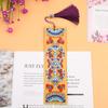 Custom Mandala Mosaic PU Leather DIY Diamond Painting Bookmark R-M038-059/AA129-153