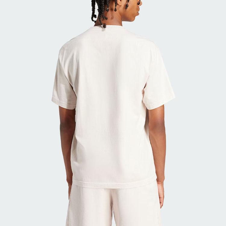 adidas ALL SZN 3-Stripes Garment Wash Tee Putty Mauve Men Streetwear IR5198