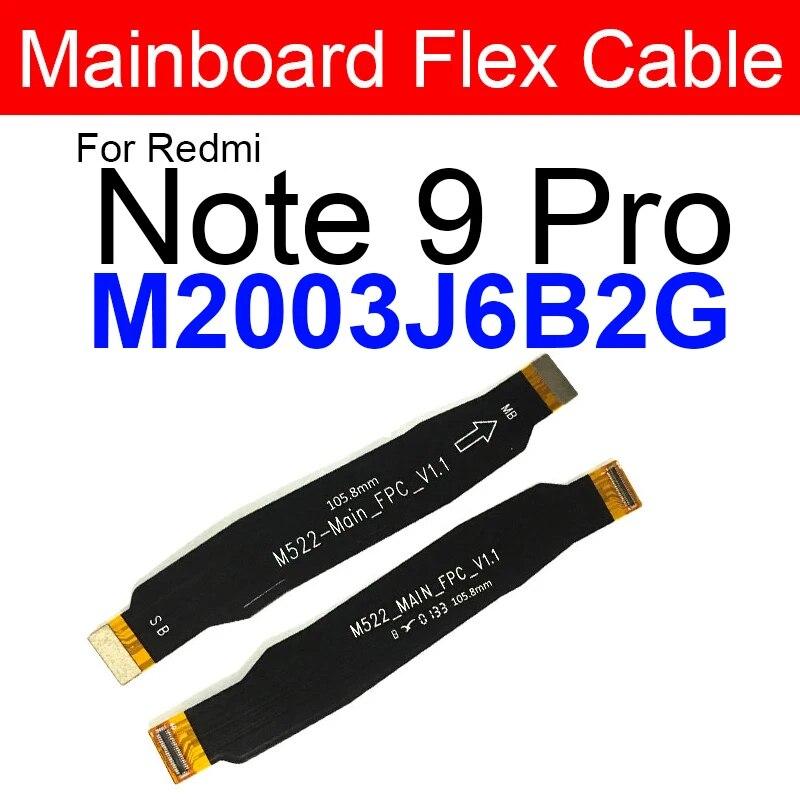 

Гибкий кабель для материнской платы с ЖК-дисплеем для Xiaomi Redmi Note 6 7 8 9 Pro Max 8T 9T 9S 4G 5G, разъем для материнской платы, гибкая лента, запасные части Note 9 Pro