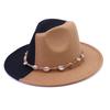 New Two-color Autumn and Winter Warm Women's Woolen Top Hat, British Men's Jazz Hat, Small Edge Gambler Felt Hat