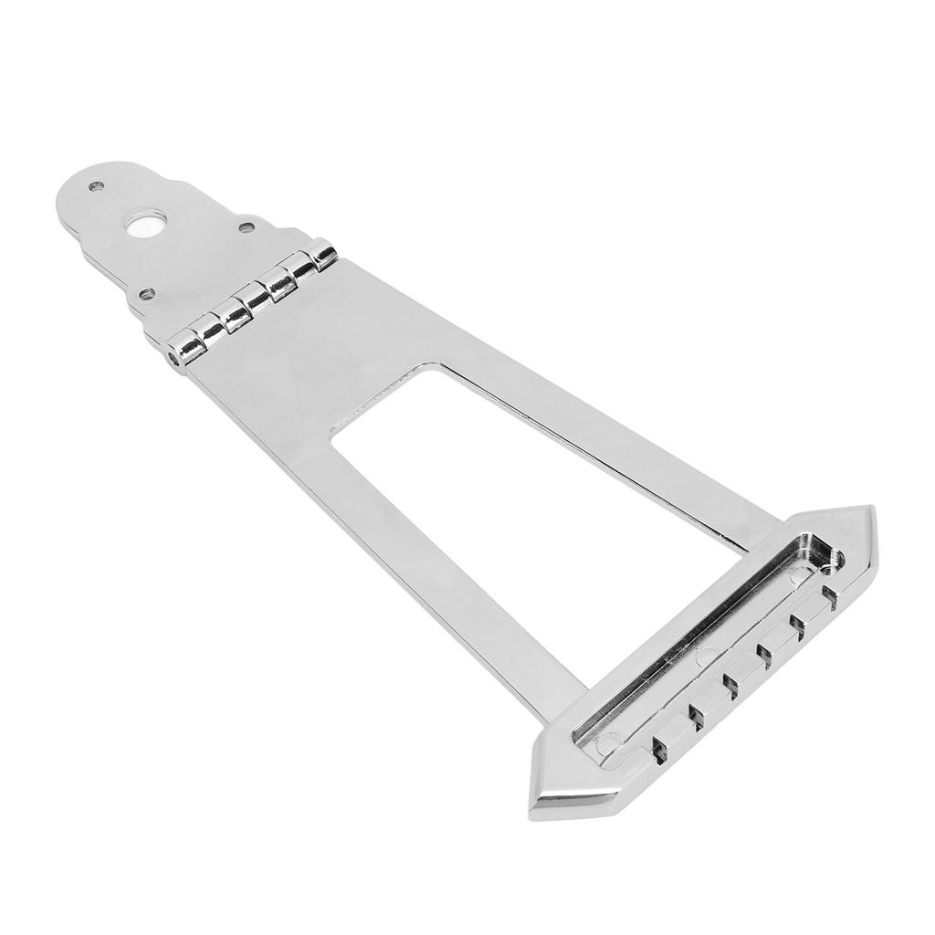 Trapeze Tailpiece 6 String Guitar Bridge Parts Metal for Acoustic Jazz Bass Silver