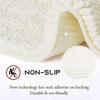 Non-slip Absorbent Bath Mat, Soft Chenille Microfiber For Bathtub Toilet Entrance Machine Washable Small 43x60cm, Gray