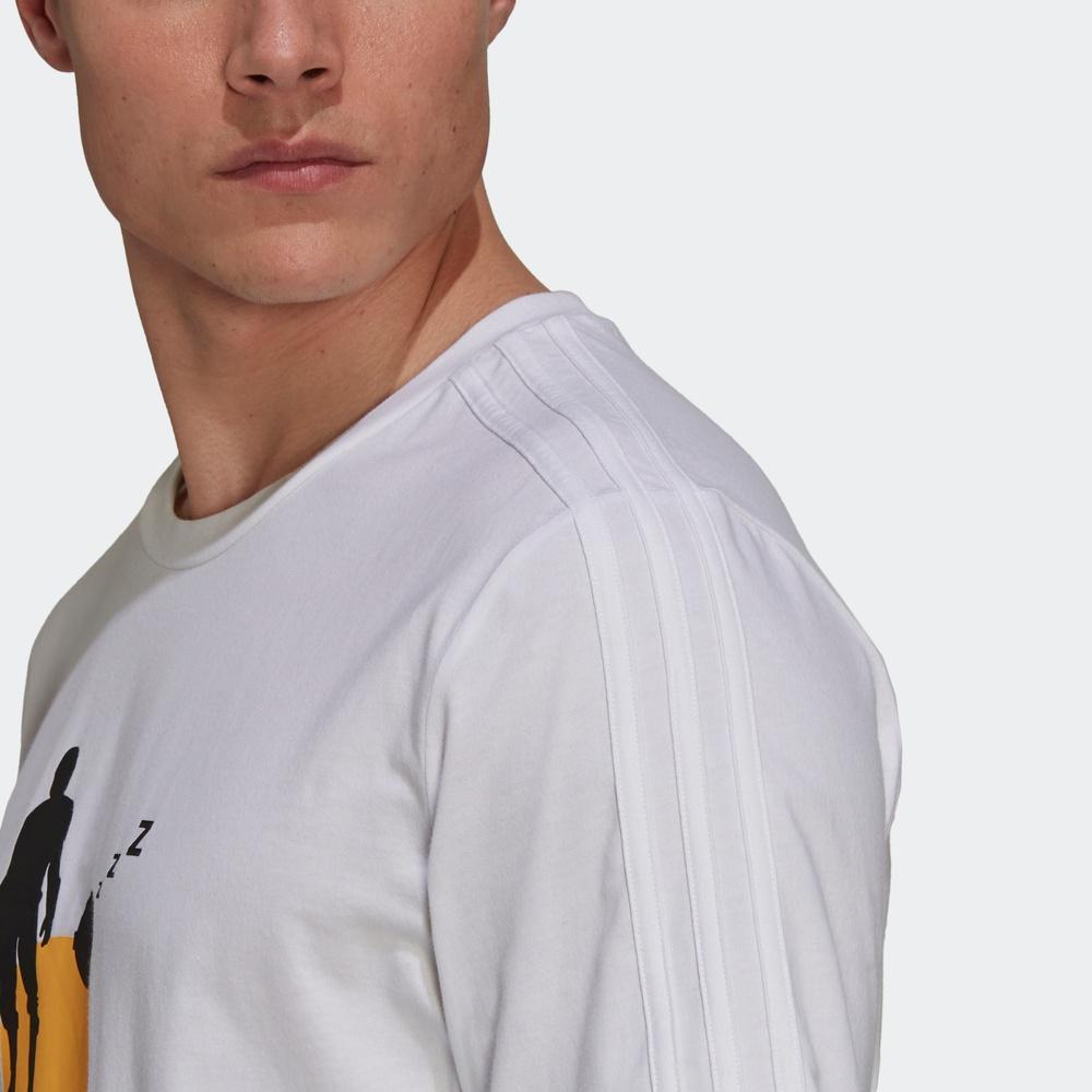 Adidas Star Wars Theme Print Sports Short Sleeve T-Shirt Men Tops White GS6223