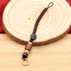 Chinese Style Key Accessories Lanyard Braided Rope Keychain Diy Xiangyun Rope Keyring Sandalwood Rope Pendant