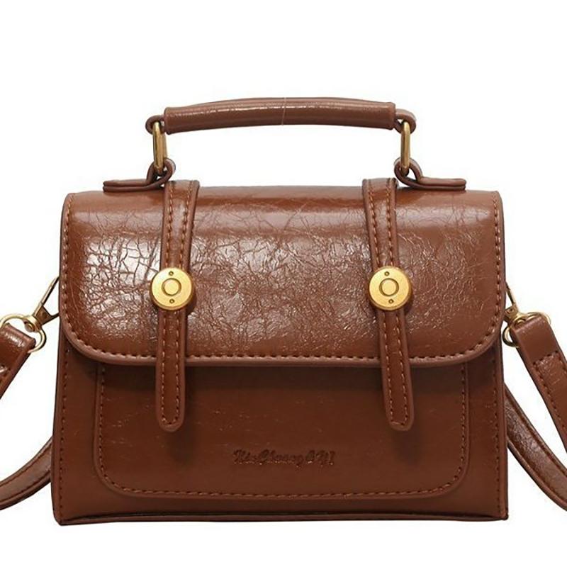 Bolsas Retrô Texturizadas da Moda 2024 para Mulheres, Bolsas Transversais Populares e Versáteis, Bolsas Quadradas Pequenas Modernas e Estilosas