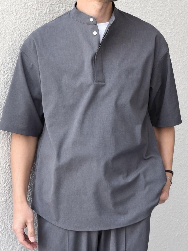 SHIPS any Rapidry Band Skipper Pullover Shirt, Moisture-Wicking, Quick-Drying, Men's, Gray, Size S (711500005), Perfect for Co-op Wear