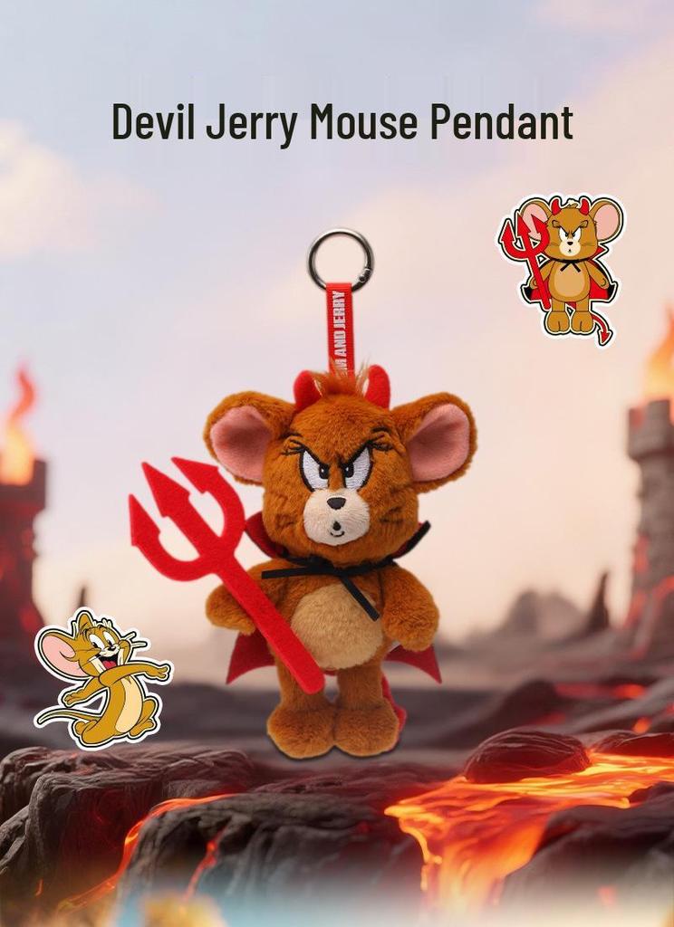 Tom and Jerry Angel Tom Cat & Devil Jerry Mouse Plush Pendant Toy